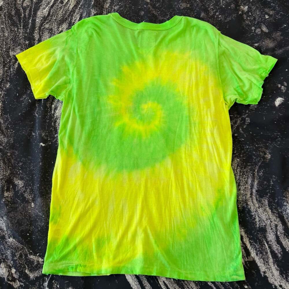UNIF Hello Sh!tty Hangover Neon Tie-Dye Graphic T-Shirt RARE - Size Small - Picture 5 of 7
